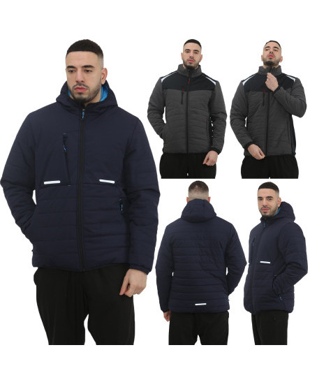 Mens Jackets Supertouch Padded Hybrid Eco Thermal Insulated Summer Winter Jacket
